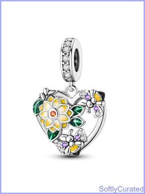 925 Sterling Silver Charm Bracelet Necklace Pendant Women Bead